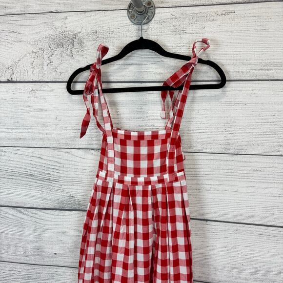 Old Navy Red and White Checkered Mini Dress - Picture 2 of 10